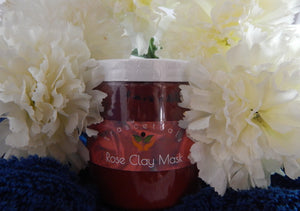 Clay Face Mask with Rose and Brazilian Red Clay - TRASCENTUALS