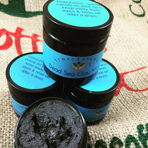 Dead Sea Mud/Clay Face Mask with Activated Charcoal - TRASCENTUALS