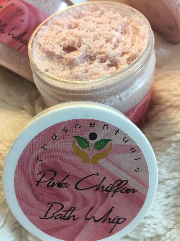PINK CHIFFON WHIPPED SOAP BATH WHIP - TRASCENTUALS