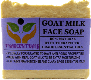 Anti-Aging Goat Milk Face Soap With Frankincense Essential Oil - TRASCENTUALS
