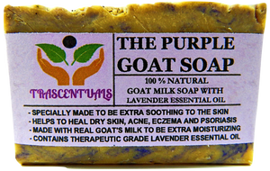 Lavender Goat Milk Soap All Natural - TRASCENTUALS
